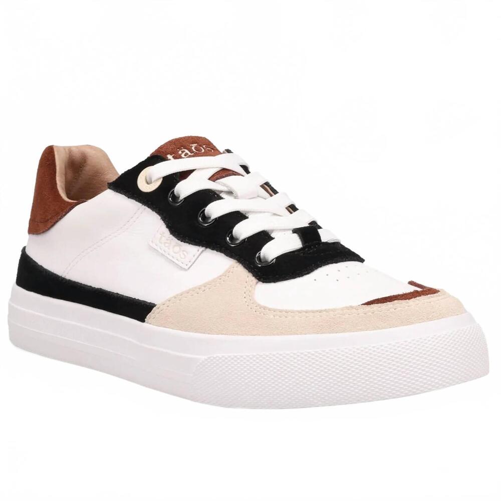 NEW TAOS women's pop soul sneakers in black/brown multi